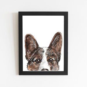 Corgi Cardigan Welsh Art Print, Dog Animal Cute Watercolor Illustration Art